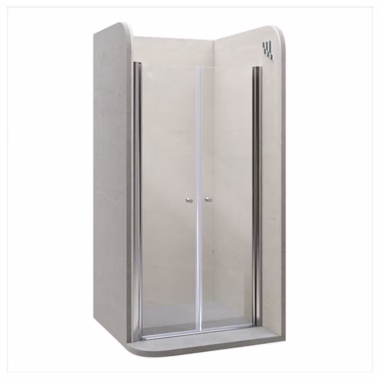 Dripio Schuifdeur met helder gelaagd veiligheidsglas van 6 mm en nanocoating, B/D/H: 116-120 x 195 cm