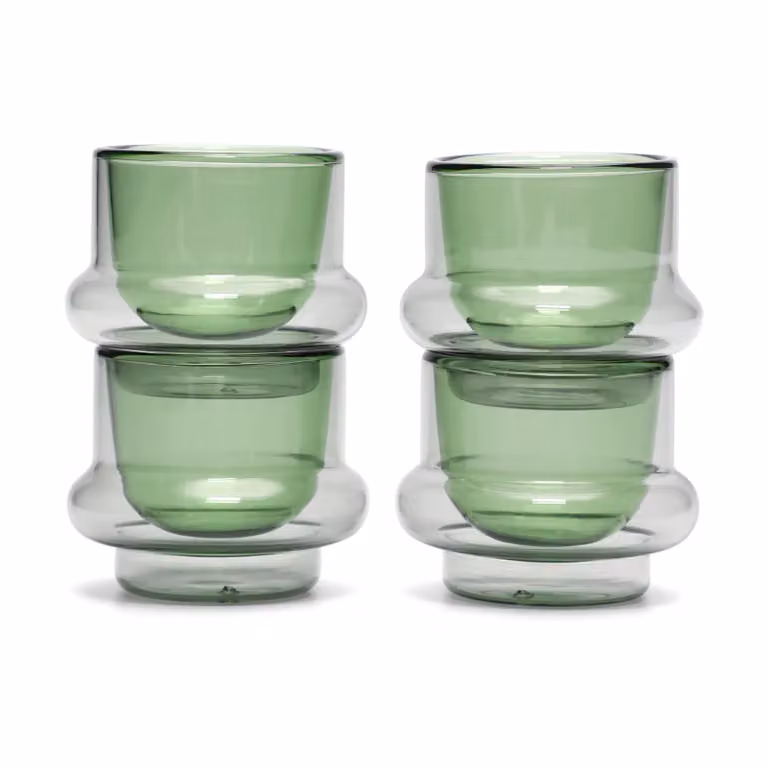 Tom Dixon Bump espressokop 4-pack Groen 5 cl