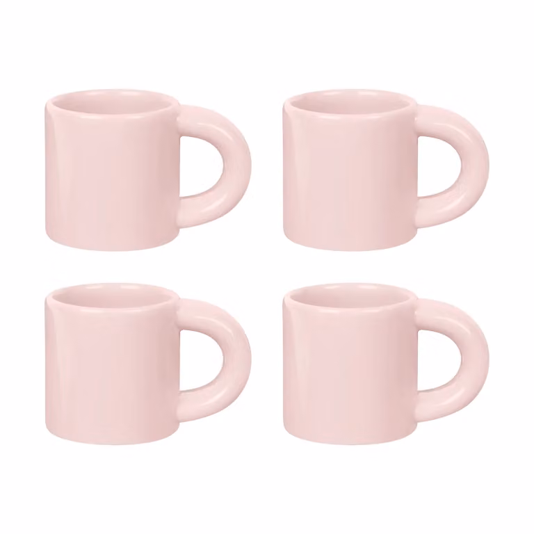 Hem Bronto espressokopje 10 cl 4-pack Pink