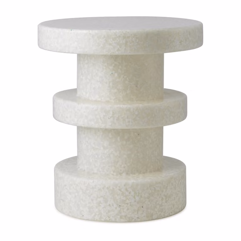 Normann Copenhagen Bit Stack ronde kruk wit, Ø36 x 42 cm