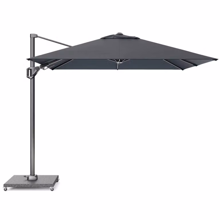 Platinum Voyager T² zweefparasol met premium doek in Faded Black - 270 x 270 cm