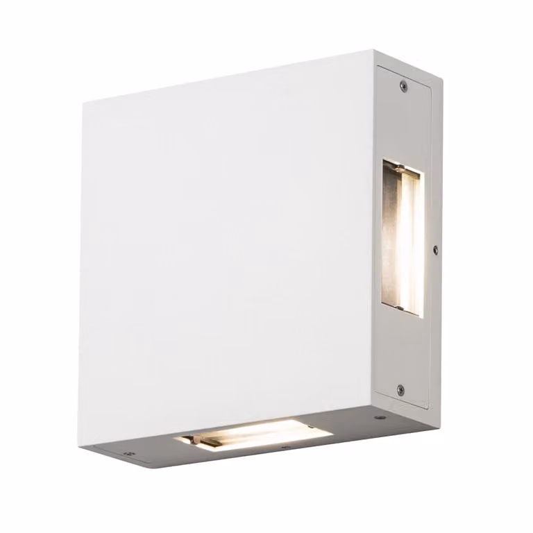 Konstsmide Cremona Gevelspot wit 4-zijdig LED wandlamp voor tuin