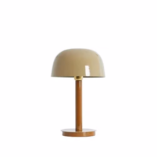 Light & Living Marivet tafellamp - Bruin en beige - Ø 25 x 37 cm
