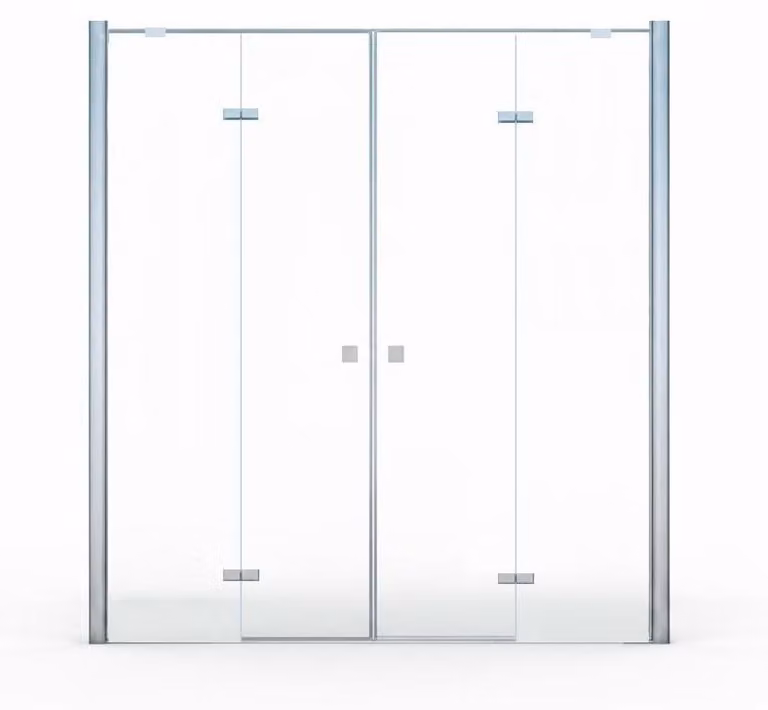 Glaszentrum Hagen Douchedeur Demeter 160 x 195 cm, 8 mm - Helder glas