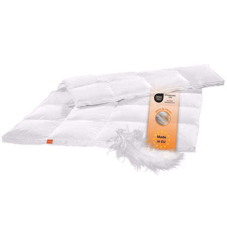 Sleepling Extra Warm Donzen Dekbed, 220 x 240 cm, 90% Dons en 10% Veren, Gewatteerd