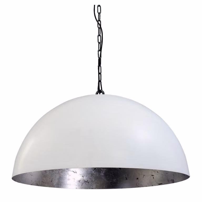 Masterlight Industria Silver 60 Hanglamp wit/zilver