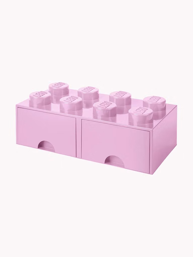LEGO opbergdoos Brick met 8 knoppen in plastic voor kinderen