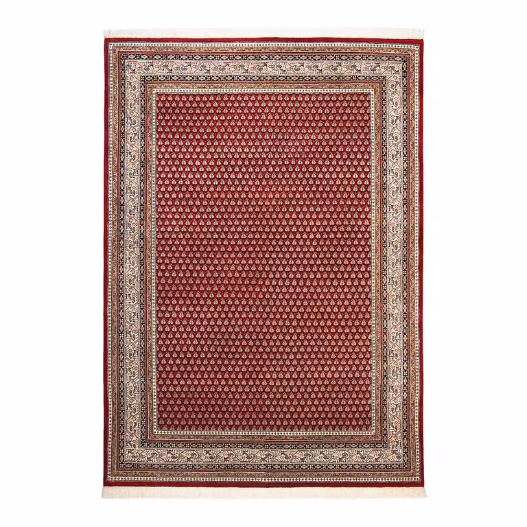 home24 Wollen vloerkleed Abbas Meraj rood B: 90 cm, L: 160 cm