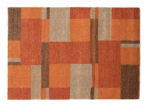 OCI Castle BEPPO tapijt abstract modern bruin oranje terracotta B: 80 cm, L: 250 cm