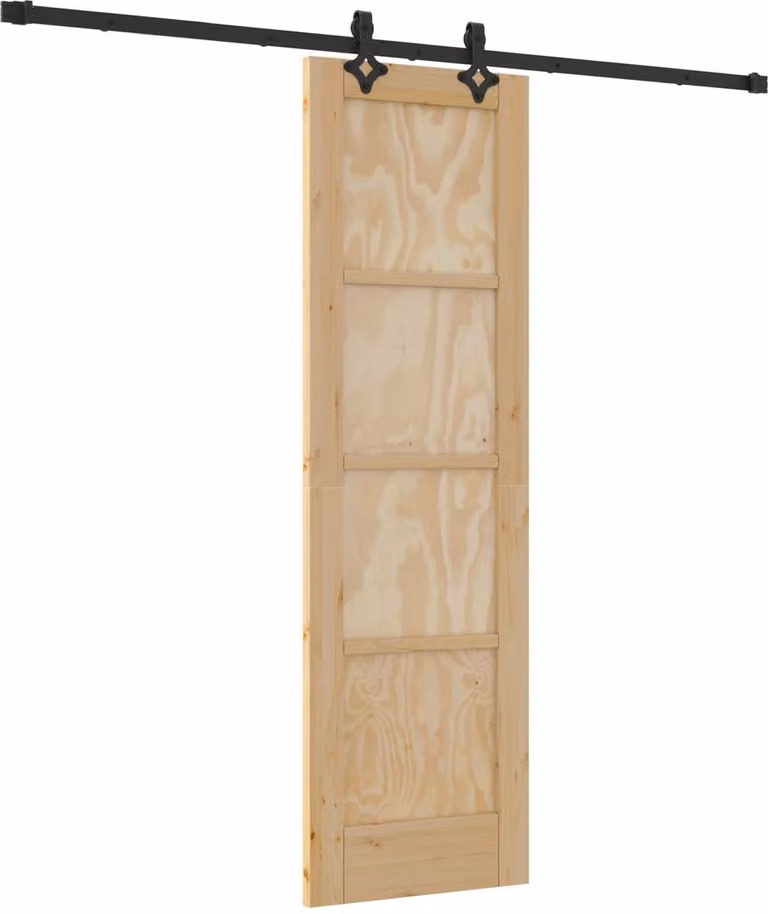 vidaXL ORKDAL Schuifdeur van massief grenenhout - Naturel - 61 x 198,5 cm