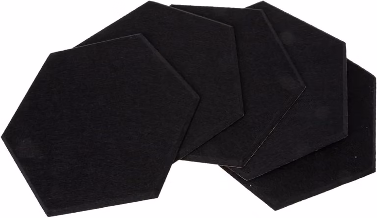 Geluidsabsorberende Panelen - Akoestische Tegels - Zwart - 30 x 26 cm