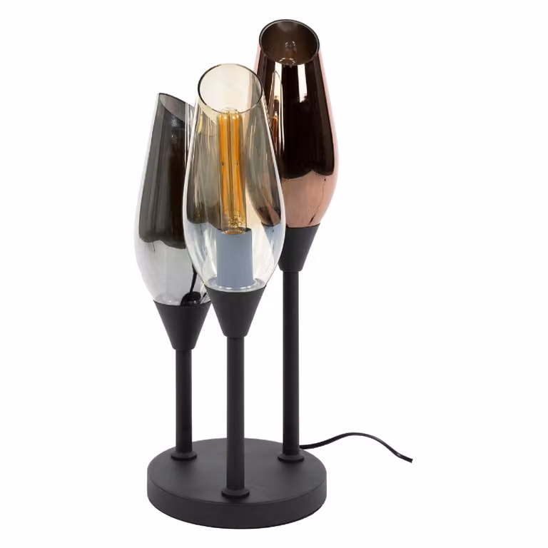 Nest of Nora Tafellamp Suni - Modern design met 3 LED-lichten - Zwart