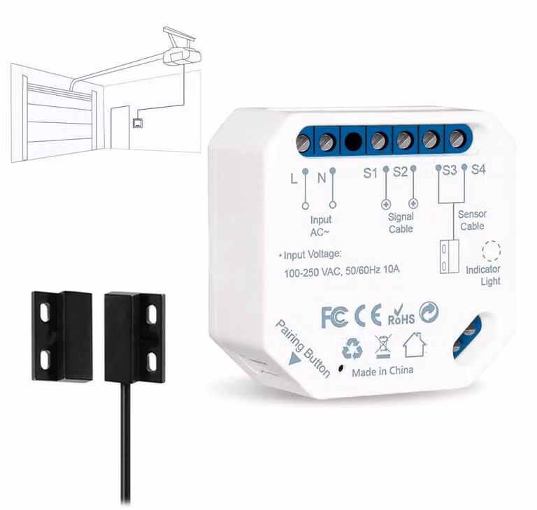 Selius Slimme Wifi Schakelaar voor Garagedeur - 110 Volt, 5 Ampère