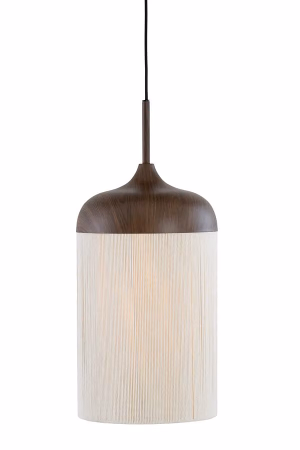 Light & Living Hanglamp Dania, Bruin en Beige, Ø 27,5 cm