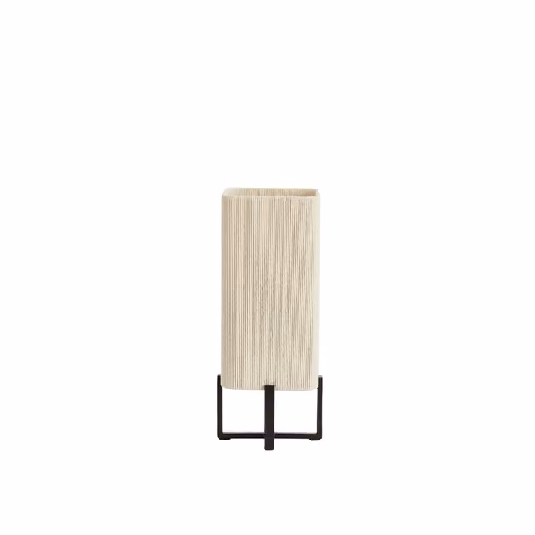 Light & Living Tafellamp Wyn - Beige en Zwart - Hoogte: 39 cm