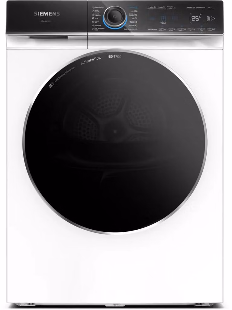 Siemens WR47B2C40 iQ700 Warmtepompdroger, 9 kg, Wit, H 99,6 cm x B 60 cm x D 60 cm