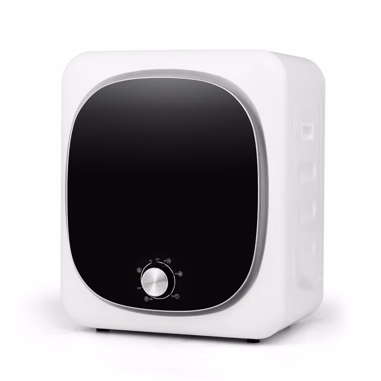 Costway Mini wasdroger met 5 programma's, 800W, 5 kg capaciteit, afvoerdroger met oververhittingsbeveiliging en meervoudige filtratie