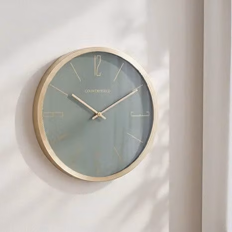 Countryfield Wandklok Copper Modern Rond Goud/Beige Ø 50 cm