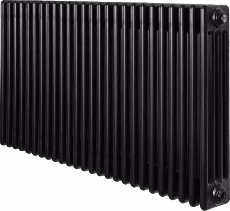 Monster Shop Radiator met buizen – 4 kolommen – Breedte: 60 cm, Hoogte: 119 cm – Zwart