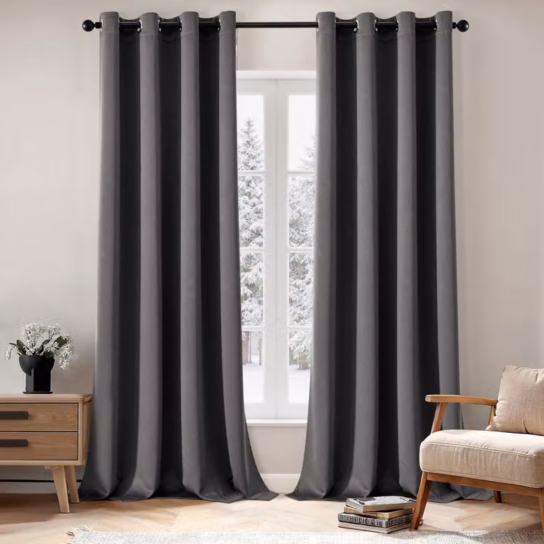 Ondoorzichtige Verduisterende Gordijnen - Grijs - 260 x 140 cm