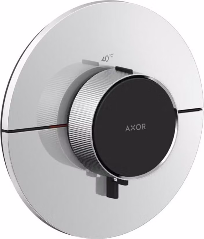 Axor ShowerSelect ID HighFlow Thermostaatkraan met Safety Stop, inbouwmodel, rond, geborsteld roodgoud