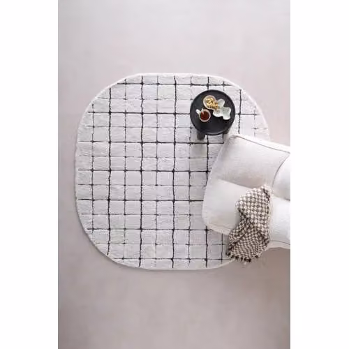 Studio LIVIT vloerkleed off white/antraciet rond Ø 200 cm