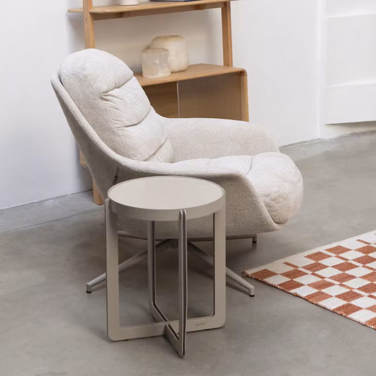 Zuiver Draaifauteuil Philly Lounge Shell - Beige