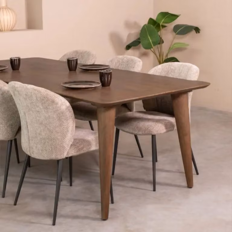 Label51 Eetkamertafel Fly - Espresso - Mangohout - 250 cm