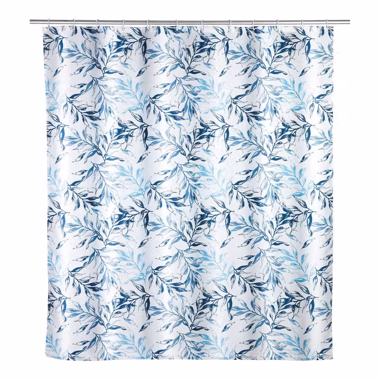 home24 Douchegordijn Catala Wit Polyester B: 180 cm, H: 200 cm