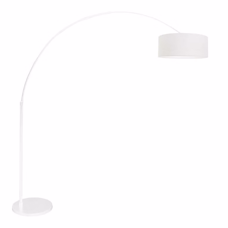 Steinhauer Sparkled witte booglamp met verstelbare hoogte en dimbare functie