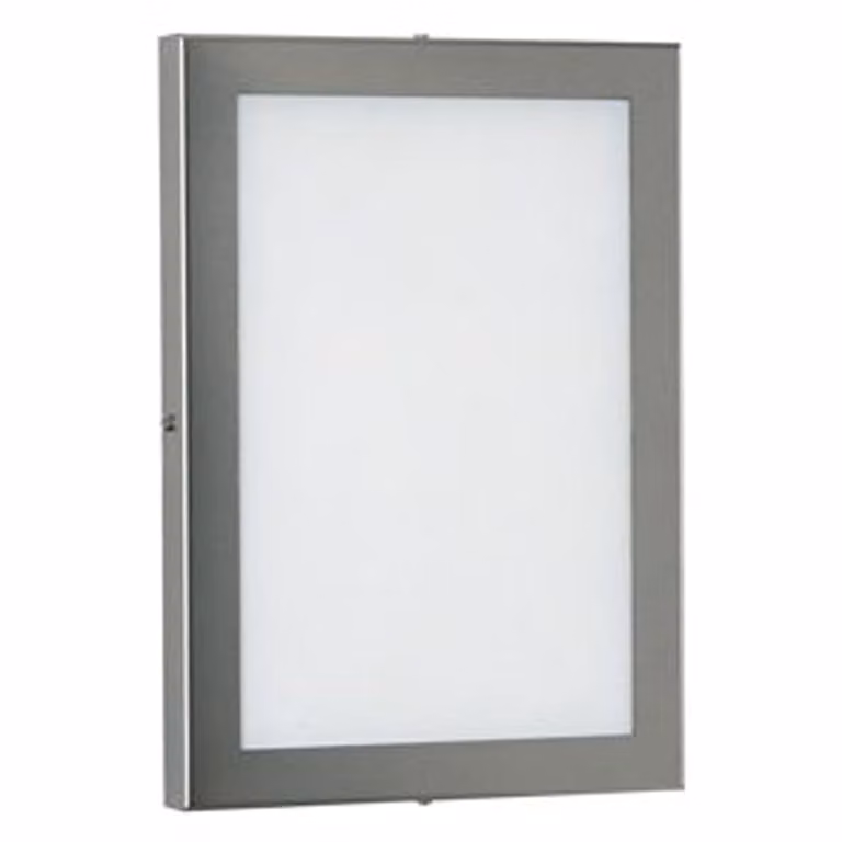 Albert Wandlamp RVS Led 20W Warmwit 3000K Zilver