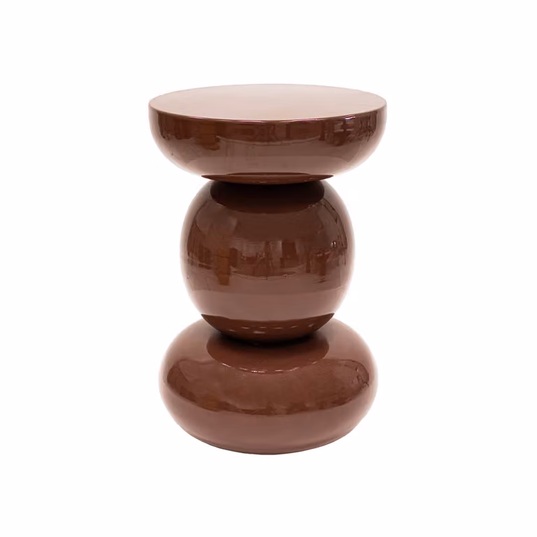 Kick Collection Cato bijzettafel - Bruin - B: 49,5 cm, D: 33,5 cm, H: 33,5 cm