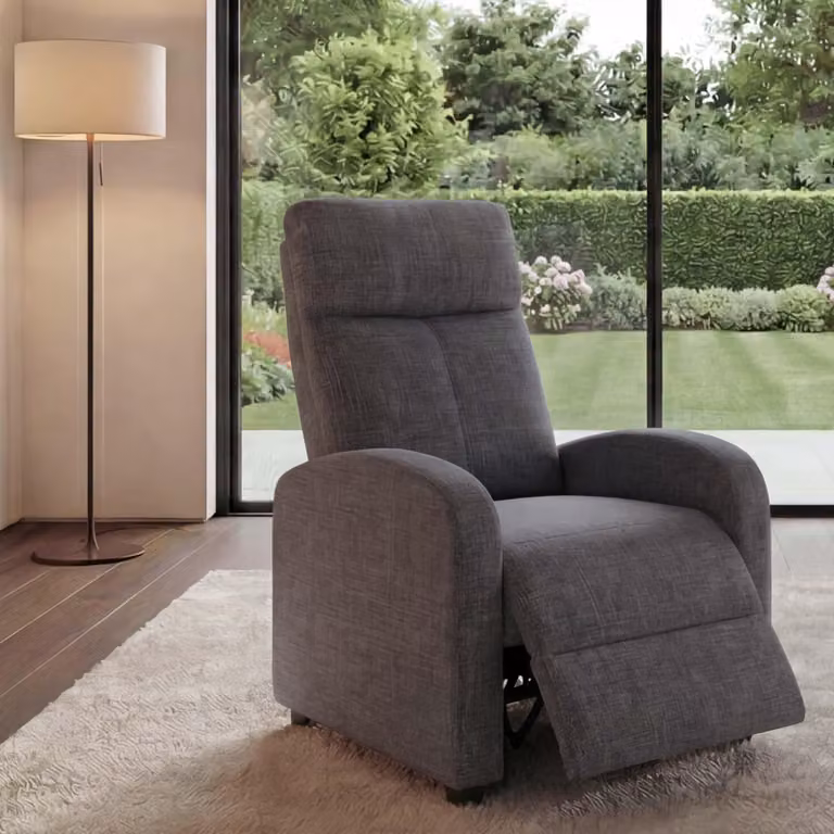 Mendler Tv-fauteuil modern grijs-bruin