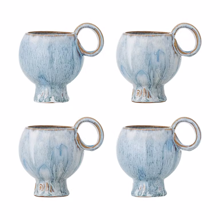 Bloomingville Avonlea mokken set van 4 stuks blauw