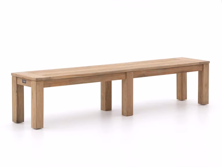 ROUGH Furniture Picknickbank voor 3 personen van Teakhout in Old Teak kleur