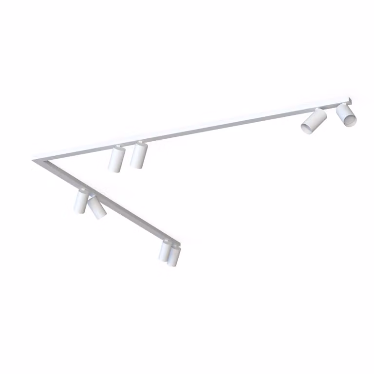 Lyora Mono hoekplafondspot wit met verstelbare reflector