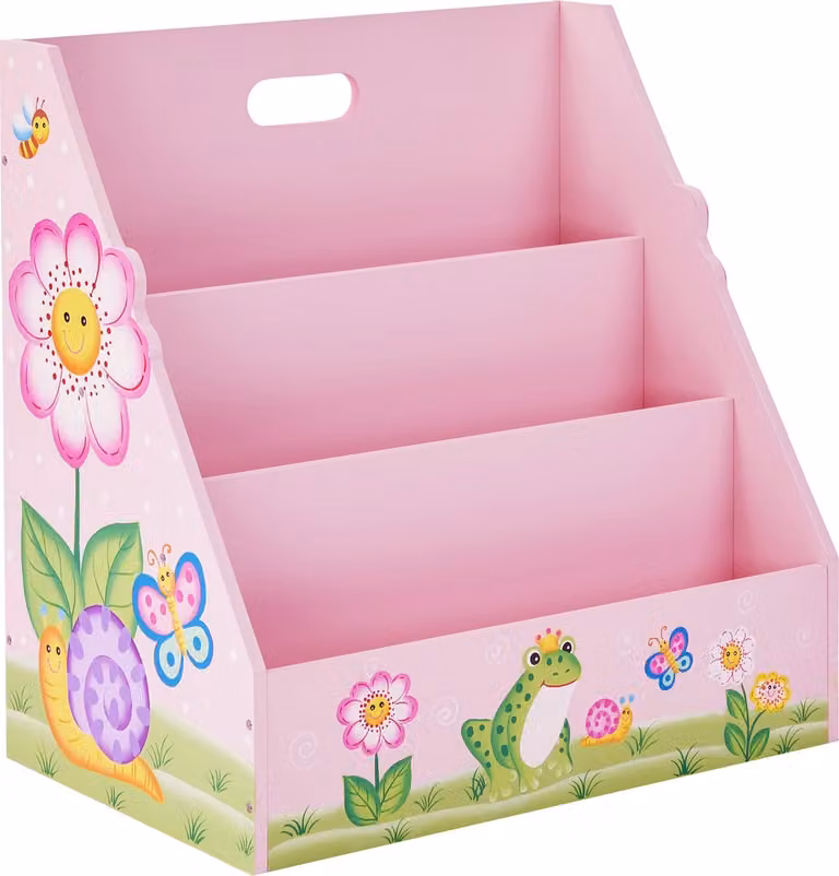 Teamson Kids Houten Boekenkast voor Kinderen - Magische Tuin - Breedte: 47 cm