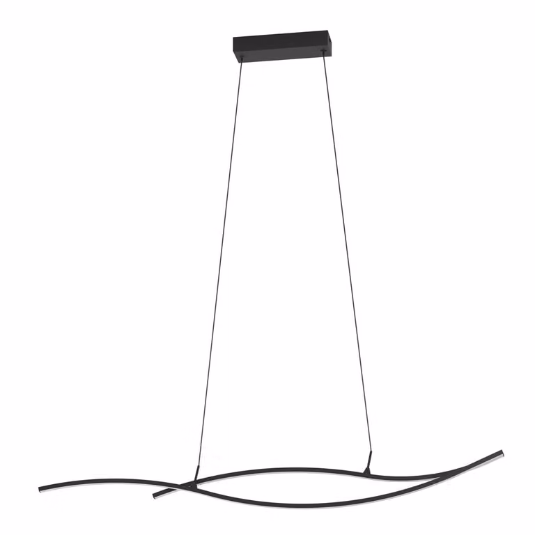Eglo Grisolia LED hanglamp zwart B: 120 cm, D: 115 cm, H: 7 cm