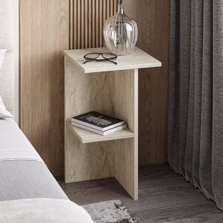 Skye Decor Nachtkastje Leray Travertine - B/D/H: 36 x 36 x 60 cm