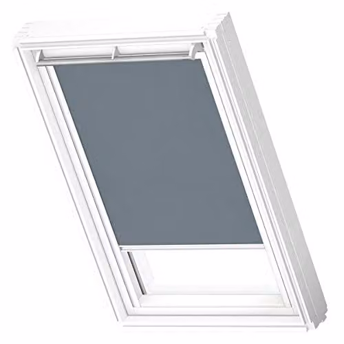 VELUX Lichtdoorlatend Rolgordijn RFL MK04 met Witte Geleiders, Dark Petrol
