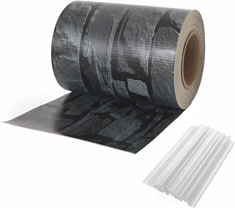 Privacyfilm voor tuinhekken, dubbelstaafmatten privacybescherming met bevestigingsclips, 19 cm x 35 m