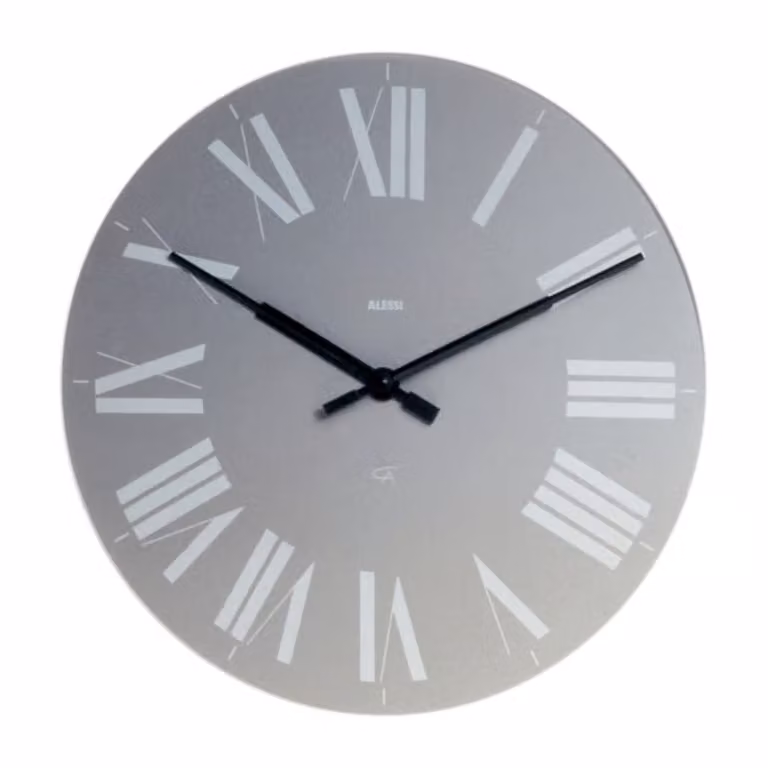 Alessi Firenze Analoge Wandklok Grijs Ø36 cm