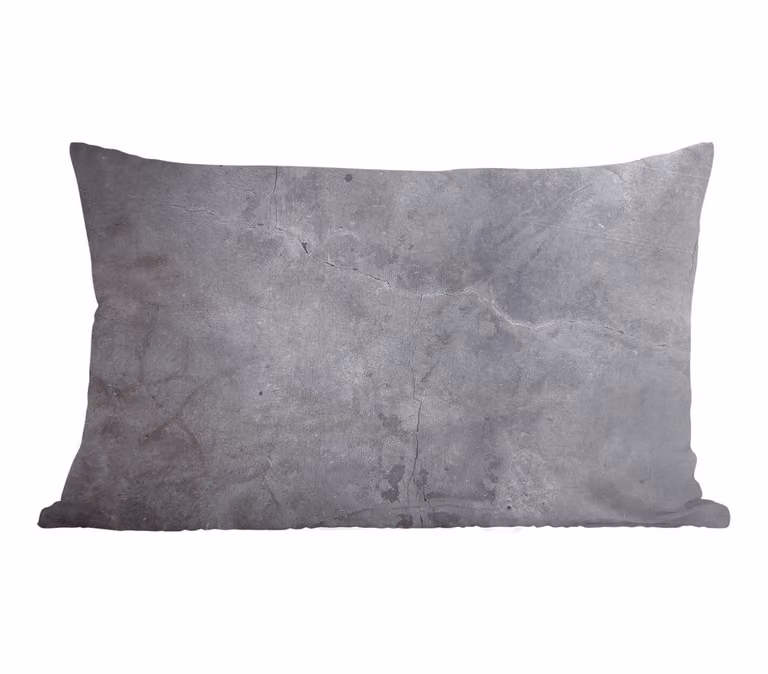 PillowMonkey Sierkussen Industrieel Beton Grijs Leisteen Retro B/D: 50 x 30 cm