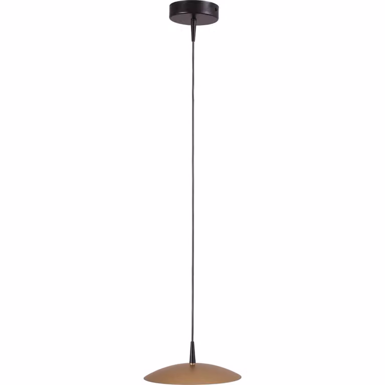 Masterlight Hanglamp Scala zwart en goud, ronde metalen hanglamp met diameter: 20 cm