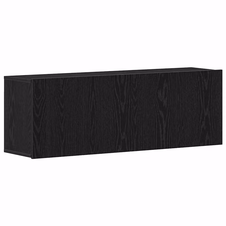 vidaXL Tv-meubels 2 stuks - Eikenkleurig - Zwart - Hout - B/D/H: 120 x 30 x 41 cm