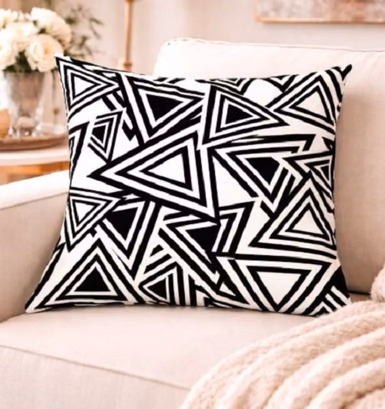 Black & White Living Collection Kussenhoes