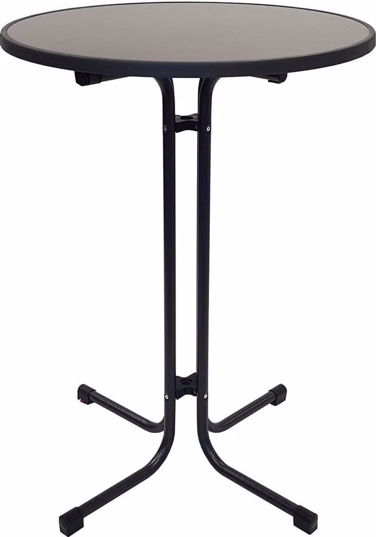 Statafel Milaan Antraciet met een doorsnede van 80 cm en een hoogte van 110 cm