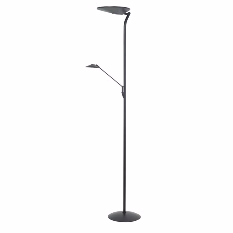 Highlight Kopenhagen Leeslamp zwart metalen vloerlamp Ø 29 cm