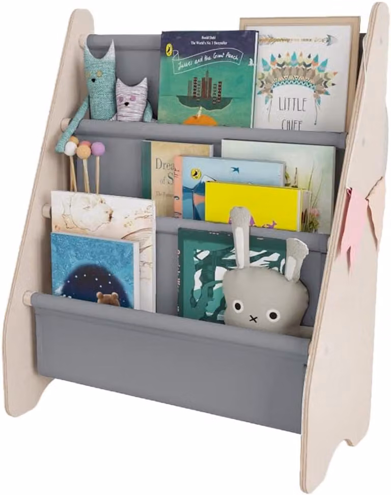 Montessori Kinderboekenkast en Boekenrek voor de Kinderkamer