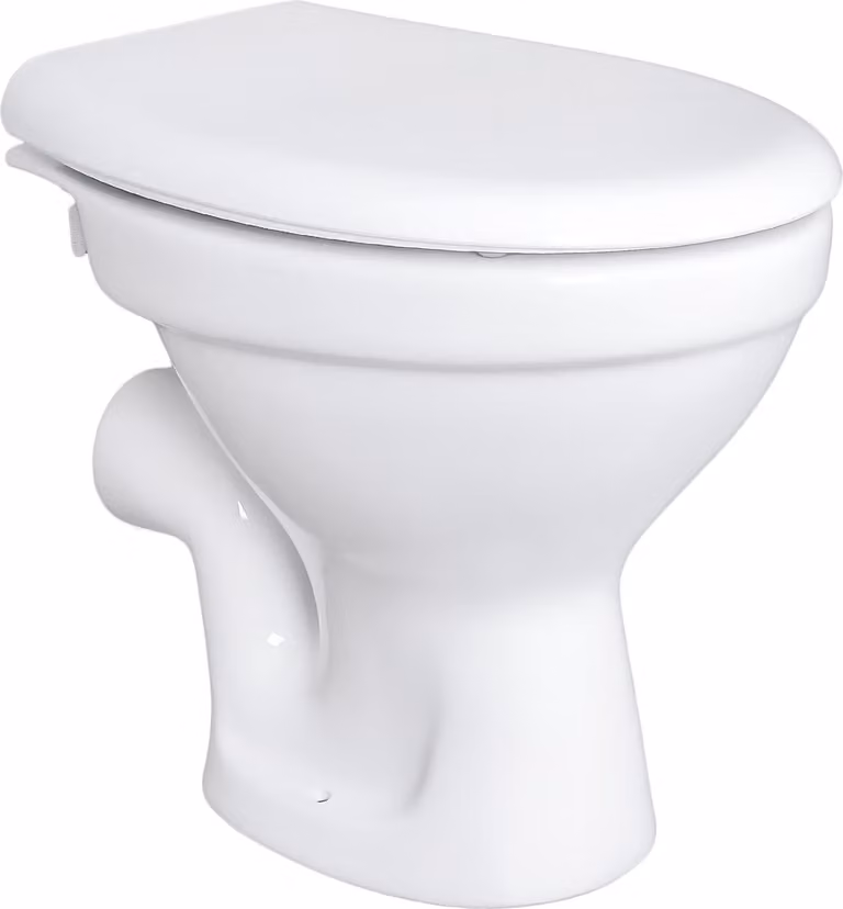 Belvit Wandtoilet met diep spoelsysteem, horizontale afvoer, staand model en soft-close deksel